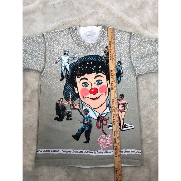 Ringling Bros and Barnum Bailey Circus Vtg Retro 80's T-Shirt XS All Over Print - Picture 5 of 12